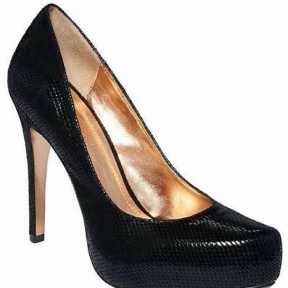 Bcbg Leather Snakeskin Almond Toe Stiletto View 2